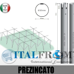 CONF. 50 PZ - PALI TONDI PREZINCATI 