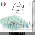 CONF. 50 PZ - PALI TRIANGOLARI PREZINCATI 