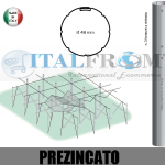 Conf. 50 pz - Pali Tondi Prezincati 