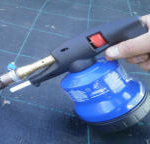 Pistola Taglio Termico Compresa di Ricarica a Gas - per Tessuti Pacciamatura