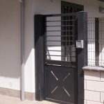 CANCELLO PEDONALE STANDARD ZINCATO -CON SERRATURA ELETTRICA- LINEA MICHIGAN