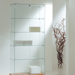 Vetrina Cristalli Temperati 80x40xh180 cm LL OF818 Made in Italy