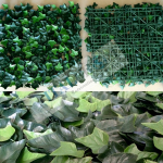 Siepe Finta Artificiale Formato Piastrella cm 50x50 con Foglie di Edera Sintetica