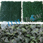 Siepe Finta Artificiale Formato Piastrella cm 50x50 con Foglie di Bosso Sintetica