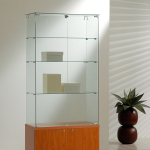 Vetrina con Mobile Cristalli Temperati  80x40xh180 cm Made in Italy