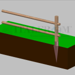 Staccionata Steccato in Legno in Pino con 2 Fori(Misure: L 200cm x H 100cm) Modulo Continuativo