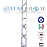 Spalla per scaffalature metalliche completa di diagonali , distanziali e basi Alta 350 cm Prof 70 cm Portata 2000kg