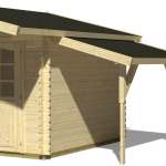 TETTO IN LEGNO A VOLTA (mq 4,30) PER CASETTE IN LEGNO