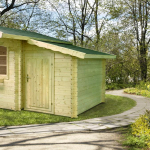 Annesso Casetta Addossata in Legno d' Abete Nordico(28mm) - cm 163 X 235cm - ITALFROM113