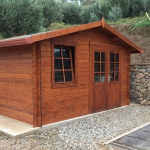 Casetta da Giardino in Legno d' Abete Nordico(28mm) - cm 380X320cm - Pavimento Escluso - ITALFROM03