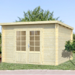 Casetta da Giardino in Legno d' Abete Nordico(28mm) - cm 320x320cm -Pavimento Escluso- Italfrom110