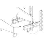 SEPARATORE PER RIPIANO PROFONDITA' 50 cm (completo di 2 sostegni)