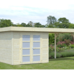 Casetta da Giardino in Legno d' Abete Nordico(28mm) - cm487x250cm -Pavimento Escluso- Italfrom17