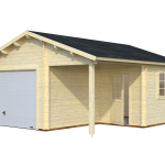 Garage in Legno d' Abete Nordico(44mm) - cm 530x570cm - ITALFROM28