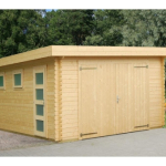 Garage in Legno d' Abete Nordico(44mm) - cm 380x570 cm - ITALFROM30