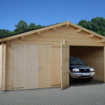 Garage in Legno d' Abete Nordico(44mm) - cm 595x530 cm - ITALFROM36