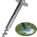 Supporto Zincato per Ancoraggio Saetta per Palo a T (Compreso Adattatore)