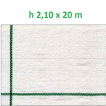 Telo per Pacciamatura  Bianco Quadrettato Tessuto Polipropilene Antistrappo - mt 20 x 2,10  H