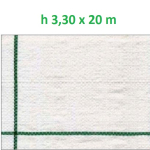 Telo per Pacciamatura  Bianco Quadrettato Tessuto Polipropilene Antistrappo - mt 20 x 3,30  H