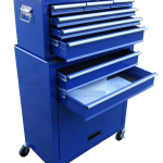 Carrello Portautensili con Ruote e Bauletto Estraibile Vari Colori per Officina