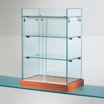 BANCO VENDITA VETRINA L40xP27xH60 cm CRISTALLI TEMPERATI ANTE BATTENTI art OF190F