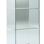 Vetrina Media L53xP46xH140 cm Cristalli Temperati Ante Battenti Made in Italy