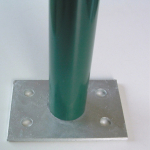 Supporto a Tassellare per Palo Tondo 48 mm in Piatto 100X3