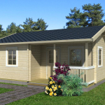 Chalet - Casa in Legno d' Abete Nordico(70mm) - cm 620x470 cm - ITALFROM106