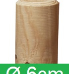 Pali in Legno di Pino Nordico Senza Punta Torniti Impregnati per Bordura- Trattati Classe III - Diametro: 6cm - H50cm