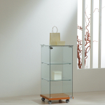 Vetrina Cristalli Temperati 5mm 40X40Xh90 cm OF490 Made in Italy