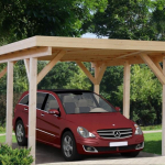 Tettoia - Carport in Legno Lamellare d' Abete Nordico - cm 360x512 cm - ITALFROM52
