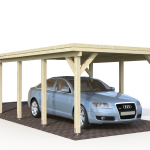 Tettoia - Carport in Legno Lamellare d' Abete Nordico - cm 360x762 cm - ITALFROM53