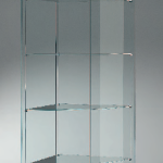 Vetrina Angolare in Cristallo Temperato (58 x 58 x h 190 cm)