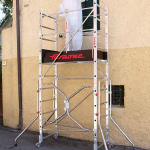 (P2000450)TRABATTELLO PROFESSIONALE CON ALTEZZA DEL PIANO LAVORO A MAX 330 cm ,  L 140 x P 60 cm