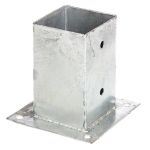 Supporto Zincato a Tassellare per Palo in Legno 91 x 91 mm