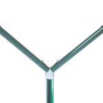 Cf 100 pz - Palo Doppia Curvatura Tondo in Ferro Zincato e Plastificato -Diam: 48mm - H 260 cm + Curvatura a Y