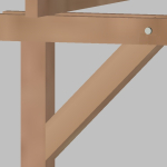 SET 4 PEZZI CONTROVENTATURE 90x90x600 mm PER PERGOLE- GAZEBO