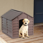 CUCCIA PER CANE IN RESINA BEIGE / MARRONE - ITALFROMDOG06 - cm 71x71x68h