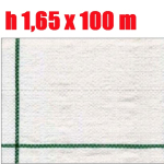 .Telo per Pacciamatura  Bianco Quadrettato Tessuto Polipropilene Antistrappo - mt 100 x 1,65  H