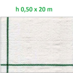 Telo per Pacciamatura  Bianco Quadrettato Tessuto Polipropilene Antistrappo - mt 20 x 0,50  H