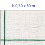 Telo per Pacciamatura  Bianco Quadrettato Tessuto Polipropilene Antistrappo - mt 30 x 0,50  H