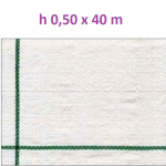 Telo per Pacciamatura  Bianco Quadrettato Tessuto Polipropilene Antistrappo - mt 40 x 0,50  H