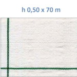 Telo per Pacciamatura  Bianco Quadrettato Tessuto Polipropilene Antistrappo - mt 70 x 0,50  H