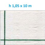 Telo per Pacciamatura  Bianco Quadrettato Tessuto Polipropilene Antistrappo - mt 10 x 1,05  H