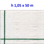 Telo per Pacciamatura  Bianco Quadrettato Tessuto Polipropilene Antistrappo - mt 50 x 1,05  H