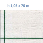 Telo per Pacciamatura  Bianco Quadrettato Tessuto Polipropilene Antistrappo - mt 70 x 1,05  H