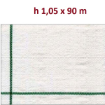 Telo per Pacciamatura  Bianco Quadrettato Tessuto Polipropilene Antistrappo - mt 90 x 1,05  H