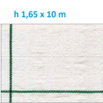 Telo per Pacciamatura  Bianco Quadrettato Tessuto Polipropilene Antistrappo - mt 10 x 1,65  H