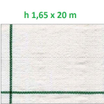 Telo per Pacciamatura  Bianco Quadrettato Tessuto Polipropilene Antistrappo - mt 20 x 1,65  H