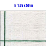 Telo per Pacciamatura  Bianco Quadrettato Tessuto Polipropilene Antistrappo - mt 50 x 1,65  H